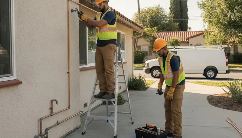 Plumber providing repair service in Anaheim, CA for plumbing emergencies and home maintenance