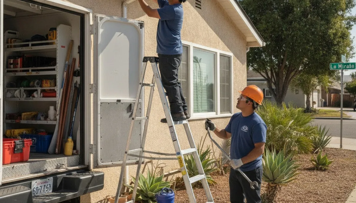 Plumber providing repair service in Anaheim, CA for plumbing emergencies and leak fixes