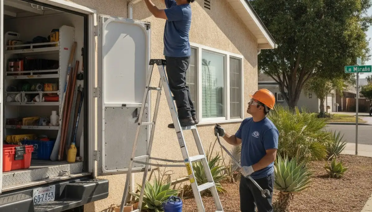 Plumber providing repair service in Anaheim, CA for plumbing emergencies and leak fixes