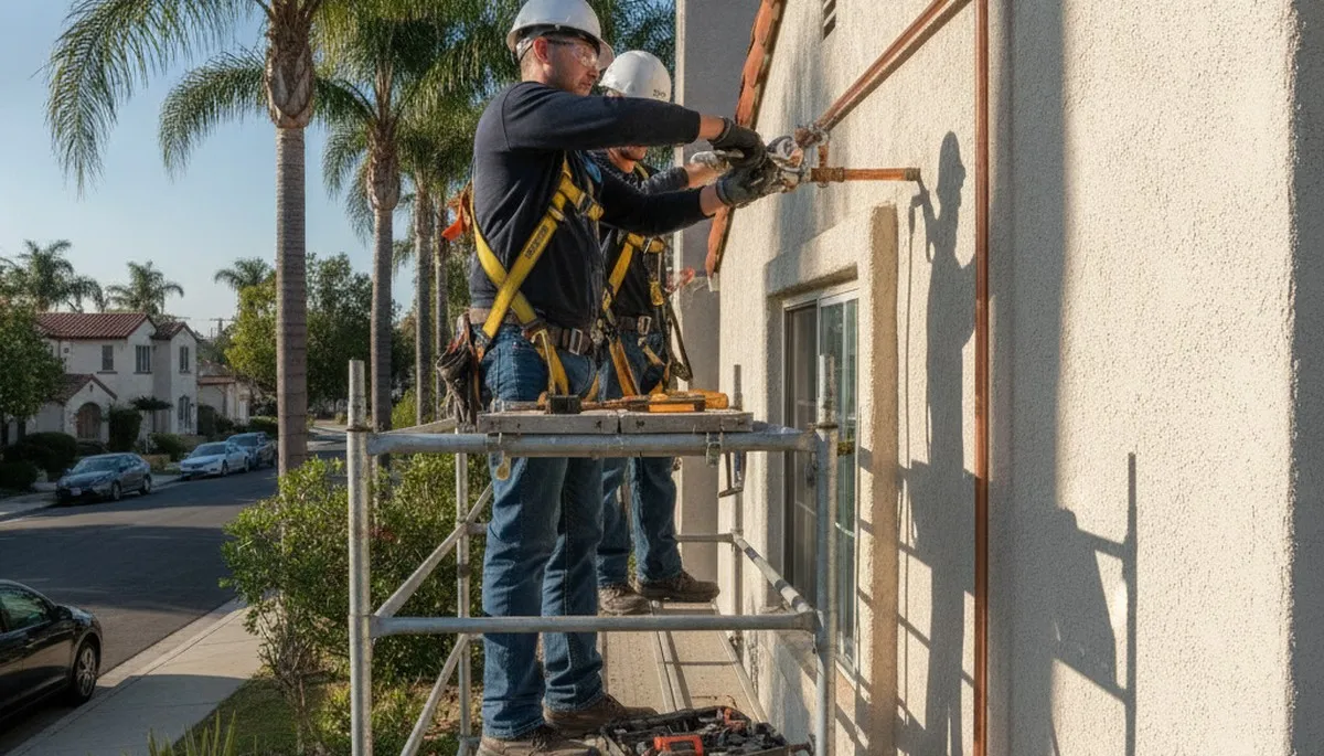 Plumber providing plumbing repair service in Anaheim, CA