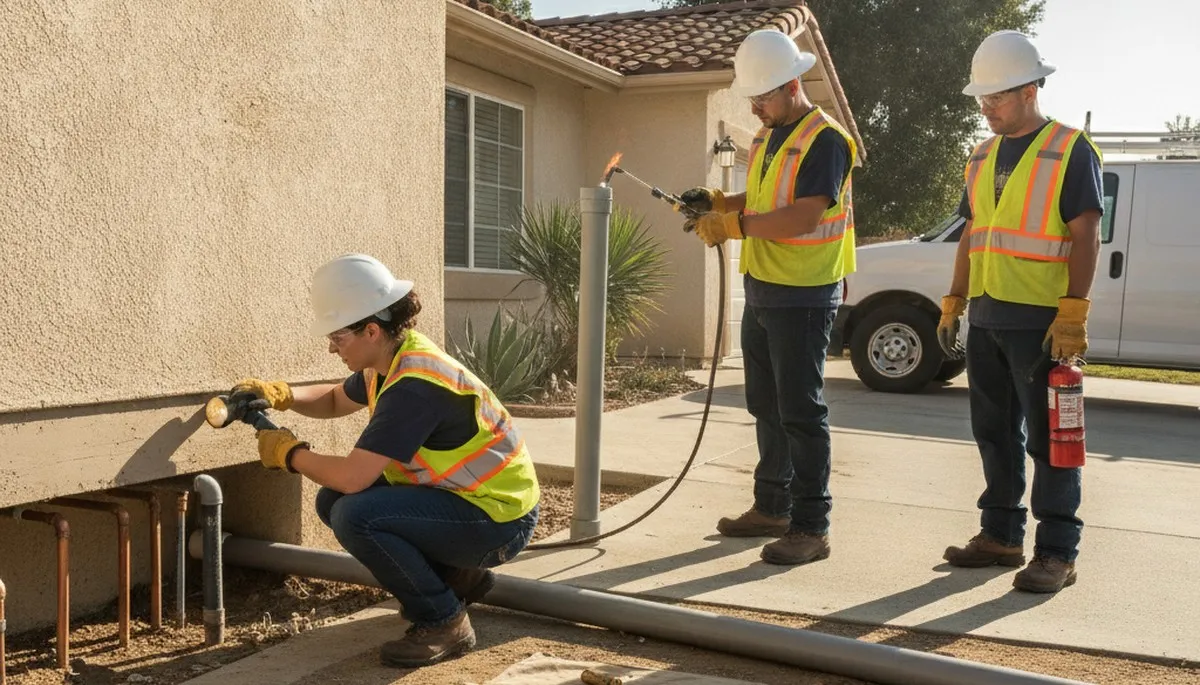 Anaheim, CA plumbing repair team providing fast residential and commercial plumbing service