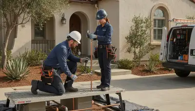 Plumber repairing a leak in Anaheim, CA for reliable plumbing repair services