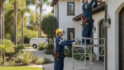 Anaheim, CA plumber repairing a plumbing issue for residential service from plumberanaheimca-new.com