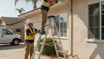 Plumber servicing Anaheim, CA for plumbing repair on an area service page