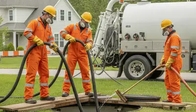 Septic tank cleaning service in Anaheim, CA by local plumbers for residential homes