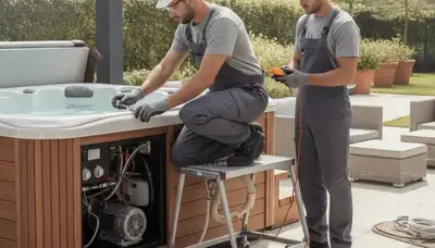 Spa repair technician serving Anaheim, CA homes with leak and heating issue repairs
