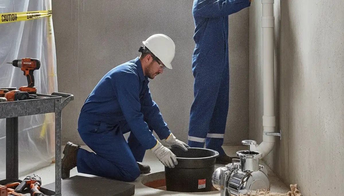 Sump pump installation by Anaheim, CA plumbers to protect homes from moisture and flooding