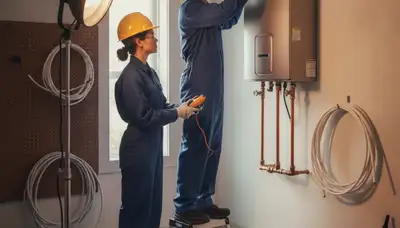 Tankless water heater installation for Anaheim, CA home by On Call Plumbers