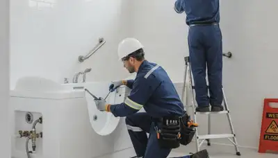 Walk in tub installation for Anaheim, CA home by professional plumbers